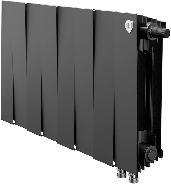 Биметаллический радиатор Royal Thermo Pianoforte 300 VDR80 8 секц. Noir Sable