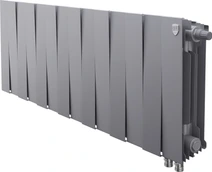 Биметаллический радиатор Royal Thermo Pianoforte 300 VDR80 14 секц. Silver Satin