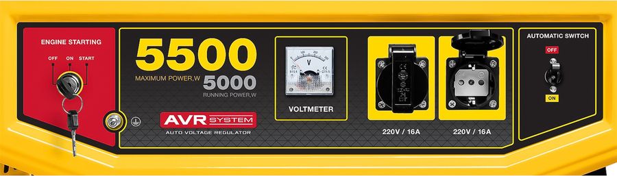 Бензиновый генератор STEHER GS-6500Е фото#4