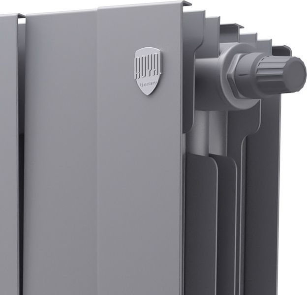 Биметаллический радиатор Royal Thermo PianoForte 200 Silver Satin VDR80 - 12 секц. фото#2