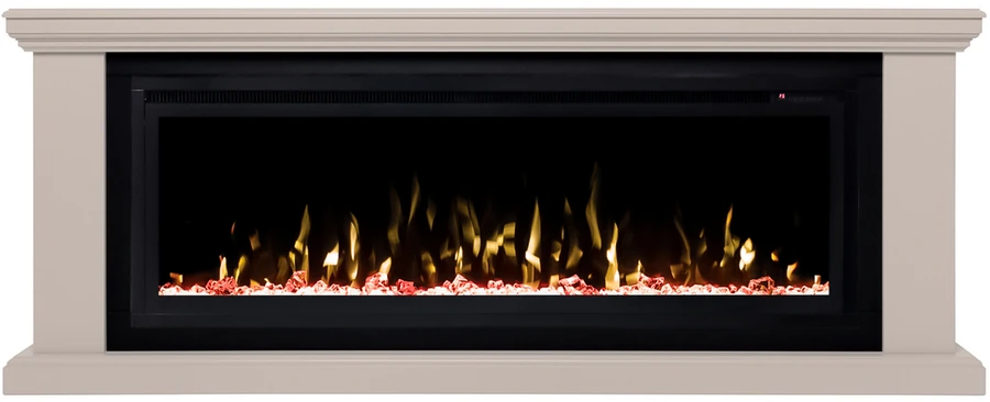 Линейный электрокамин Real-Flame MIRANDA BG с очагом Saphir 50