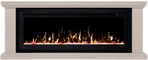 Линейный электрокамин Real-Flame MIRANDA BG с очагом Saphir 50
