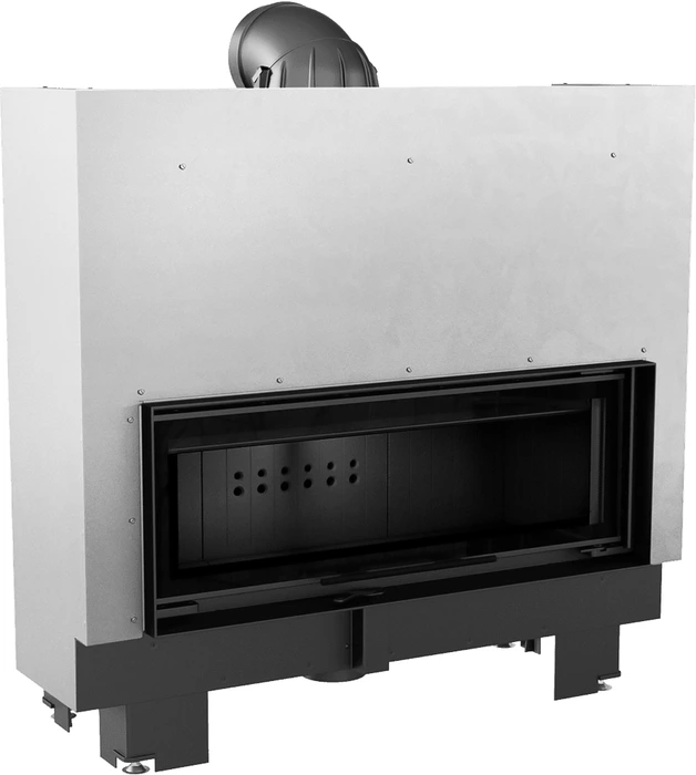 Фронтальная дровяная топка Kratki MB100/G черная футеровка PRO