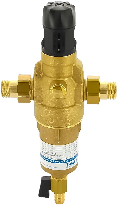 Магистральный фильтр BWT Protector mini H/R 1/2" HWS с редуктором давления (ст.арт. 10560)