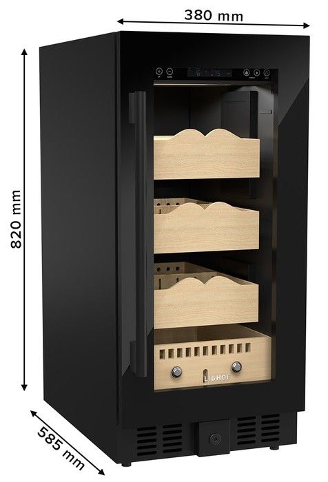 Шкаф-хьюмидор Libhof BR-300 Black фото#9