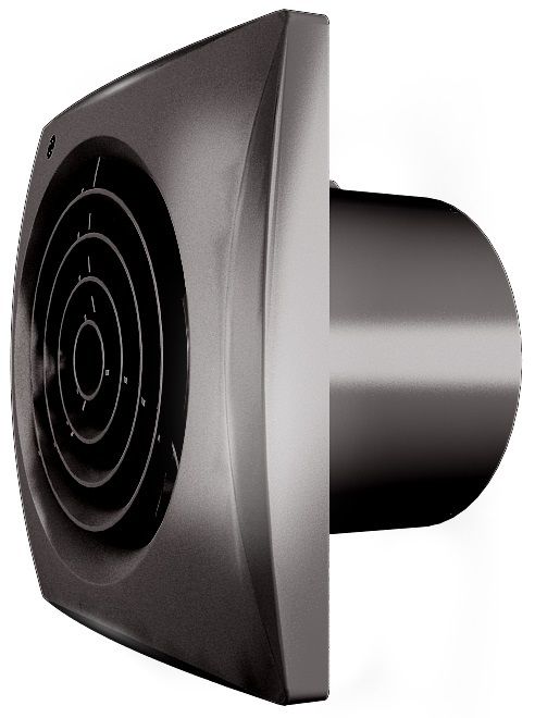 Вытяжка для ванной Zernberg Izumrud 100 gloss black фото#2