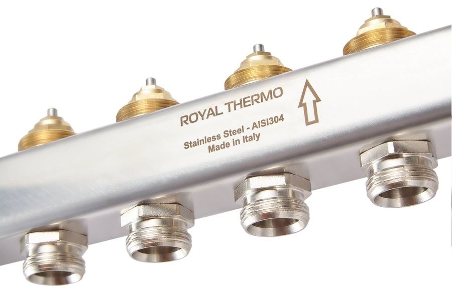 Для отопления Royal Thermo 1" ВР-3/4" НР, 3 выхода, нерж. (RTE 51.103) фото#4