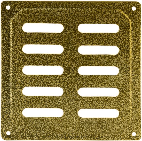 Металлическая VANVENT Колор 150x150 мм золото (не регулируемая)