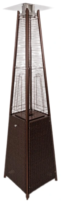 Газовый уличный обогреватель Stalleh Pyramid X4 Rattan Brown