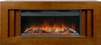 Линейный электрокамин Royal Flame Line 42 (орех) с очагом Vision 42 LOG LED