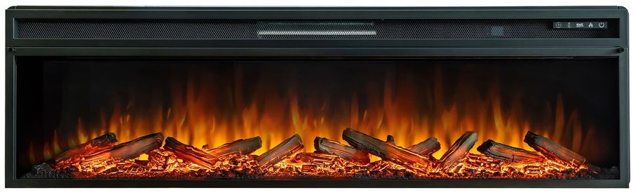 Линейный электрокамин Royal Flame Line 60 (орех) с очагом Vision 60 LOG LED фото#3