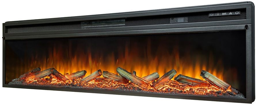 Линейный электрокамин Royal Flame Line 60 (орех) с очагом Vision 60 LOG LED фото#5