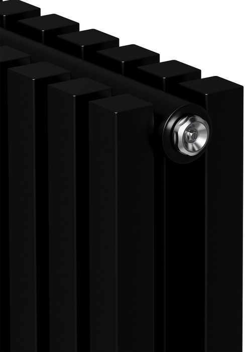 Радиатор отопления Royal Thermo Shift Q30 C2180 - 08 секц. RAL9005m, боковое 1/2 фото#3