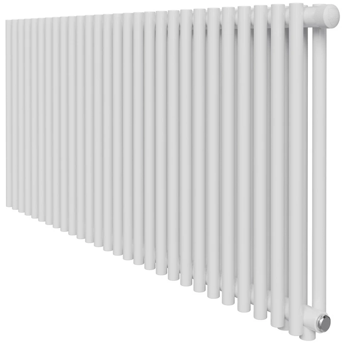 Стальной трубчатый радиатор 2-колончатый Royal Thermo Shift R22 VC2050 - 28 секц. RAL9016, нижнее 1/2