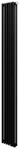 Стальной трубчатый радиатор 2-колончатый Royal Thermo Shift R22 VC2180 - 06 секц. RAL9005m, нижнее 1/2