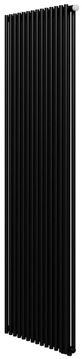 Стальной трубчатый радиатор 2-колончатый Royal Thermo Shift R22 VC2180 - 14 секц. RAL9005m, нижнее 1/2