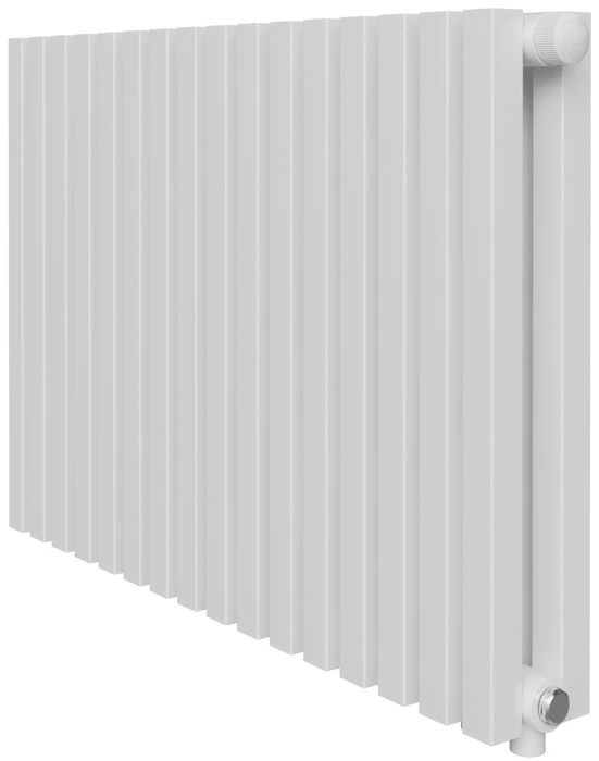 Стальной трубчатый радиатор 2-колончатый Royal Thermo Shift Q30 VC2050 - 16 секц. RAL9016, нижнее 1/2