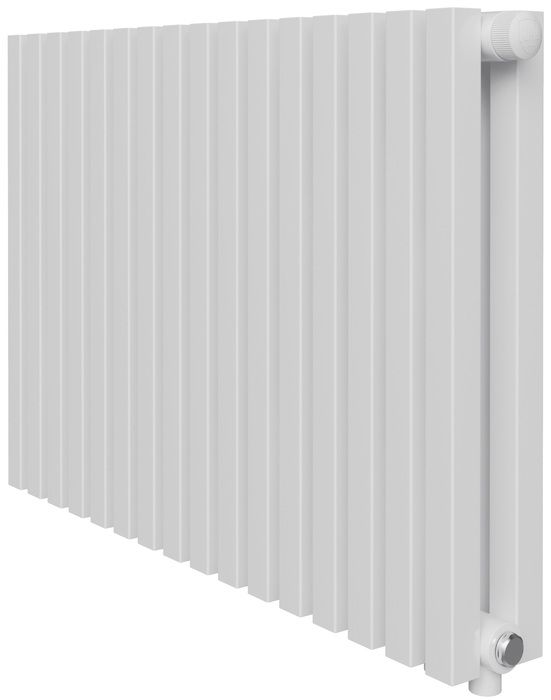 Радиатор отопления Royal Thermo Shift Q30 VC2050 - 12 секц. RAL9016, нижнее 1/2