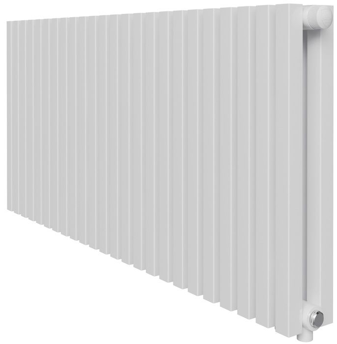 Радиатор отопления Royal Thermo Shift Q30 VC2050 - 24 секц. RAL9016, нижнее 1/2
