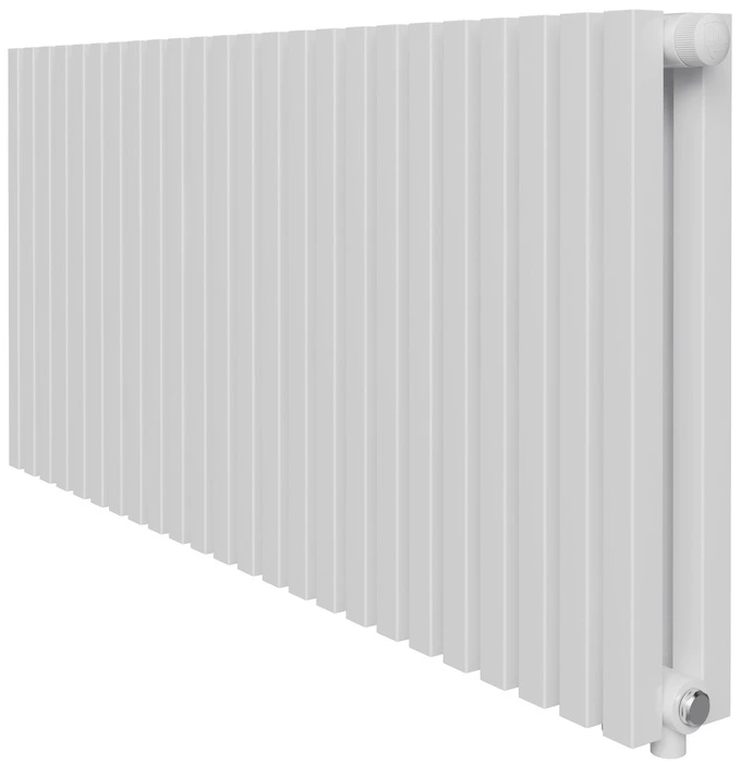 Стальной трубчатый радиатор 2-колончатый Royal Thermo Shift Q30 VC2050 - 20 секц. RAL9016, нижнее 1/2