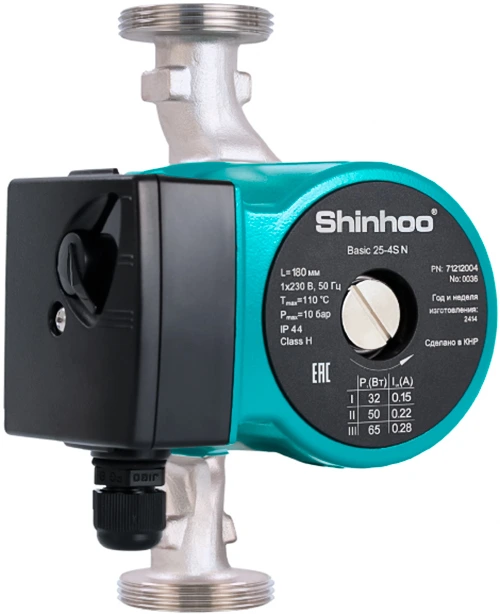 Насос для отопления SHINHOO BASIC 25-4S N 180 1x230V