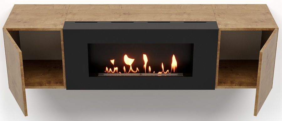 Настенный биокамин Firelight BFP-P1600 дуб вотан фото#3