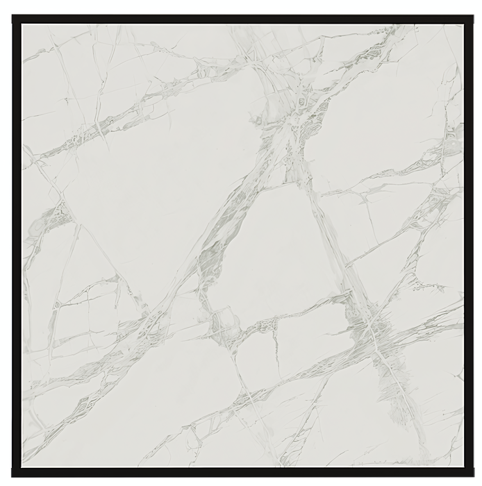 Отопительная панель STOUT WHITE STONE SCT 60*60 белый гранит / черный корпус фото#2