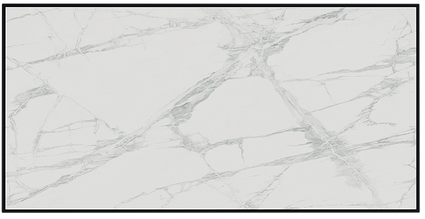 Отопительная панель STOUT WHITE STONE SCT 120*60 белый гранит / черный корпус фото#3