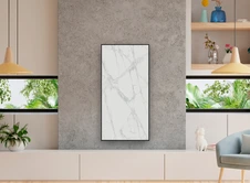 Отопительная панель STOUT WHITE STONE SCT 120*60 белый гранит / черный корпус фото#4