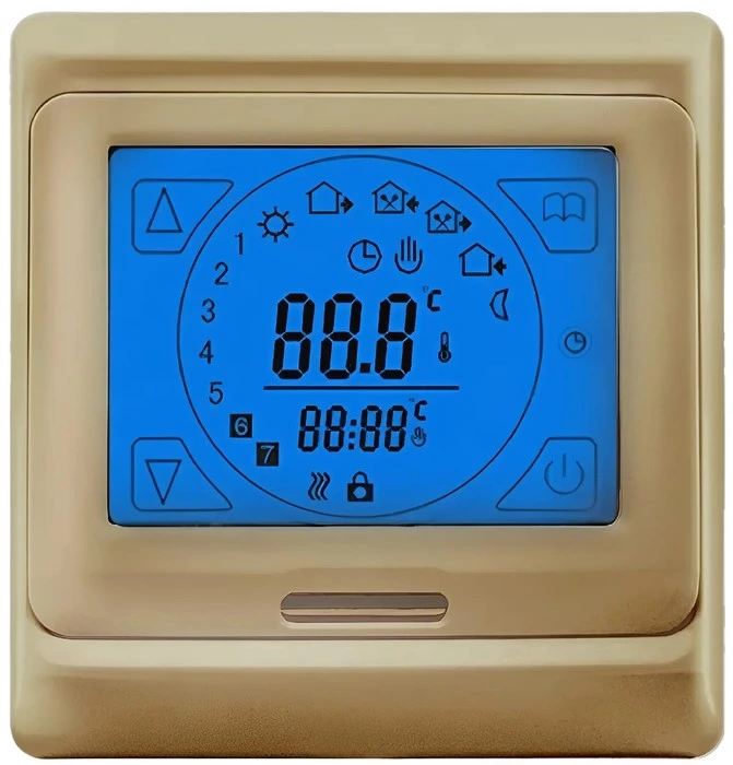 Терморегулятор для теплого пола Miro RTC 91.716 (золото)