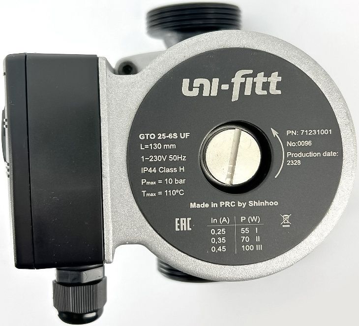 Насосно-смесительный узел Uni-fitt SOLOMIX X с наружной резьбой 1, с насосом Uni-Fitt GTO 25-6S 130 фото#3