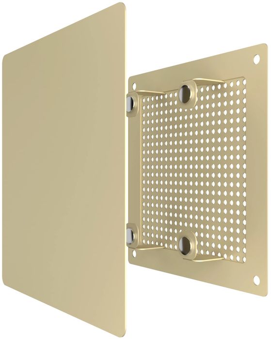 Металлическая решетка ERA RVM D100140х140 окраш.сталь Beige фото#2