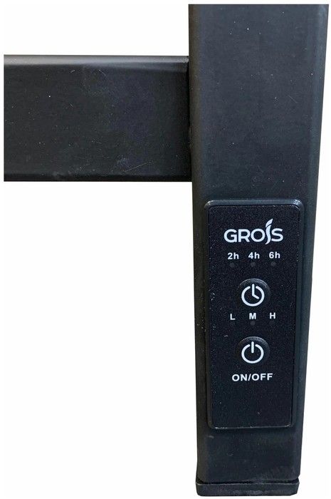 Электрический полотенцесушитель GROIS Bruno GR-122 400/800 П8 RAL9003 U фото#3