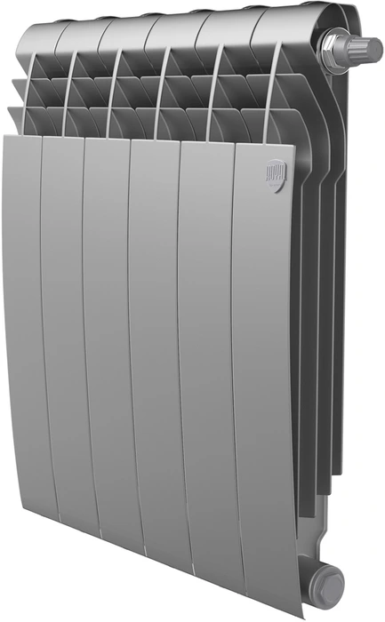 Биметаллический радиатор Royal Thermo BiLiner 500 Silver Satin VR80 - 6 секц.
