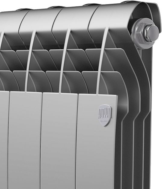 Биметаллический радиатор Royal Thermo BiLiner 500 Silver Satin VR80 - 6 секц. фото#2