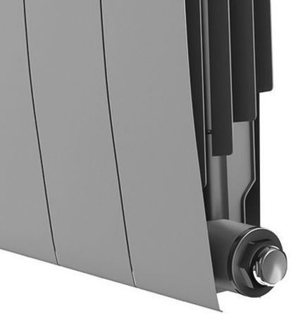 Биметаллический радиатор Royal Thermo BiLiner 500 Silver Satin VR80 - 6 секц. фото#3