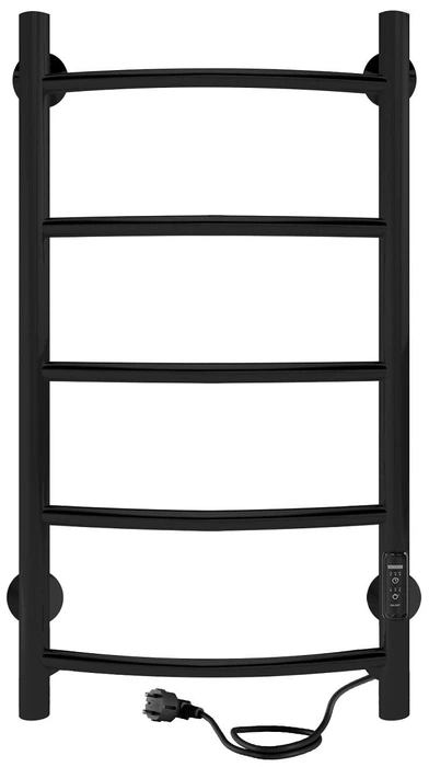 Электрический полотенцесушитель INDIGO Arc Lux б/п (el) 80/40 Черный муар