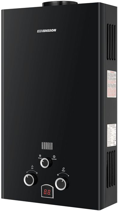 Газовый проточный водонагреватель Edisson E 20 D (Black) фото#2
