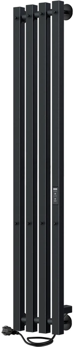 Электрический полотенцесушитель INDIGO Style 4 PRO (el) 120/18 Черный муар