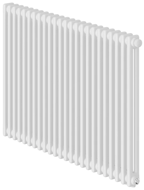 Стальной трубчатый радиатор 2-колончатый Royal Thermo Insignia VC2050 - 24 секц. RAL9016, нижнее 1/2