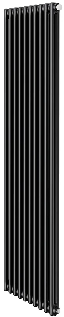 Стальной трубчатый радиатор 2-колончатый Royal Thermo Insignia VC2180 - 10 секц. RAL9005m, нижнее 1/2