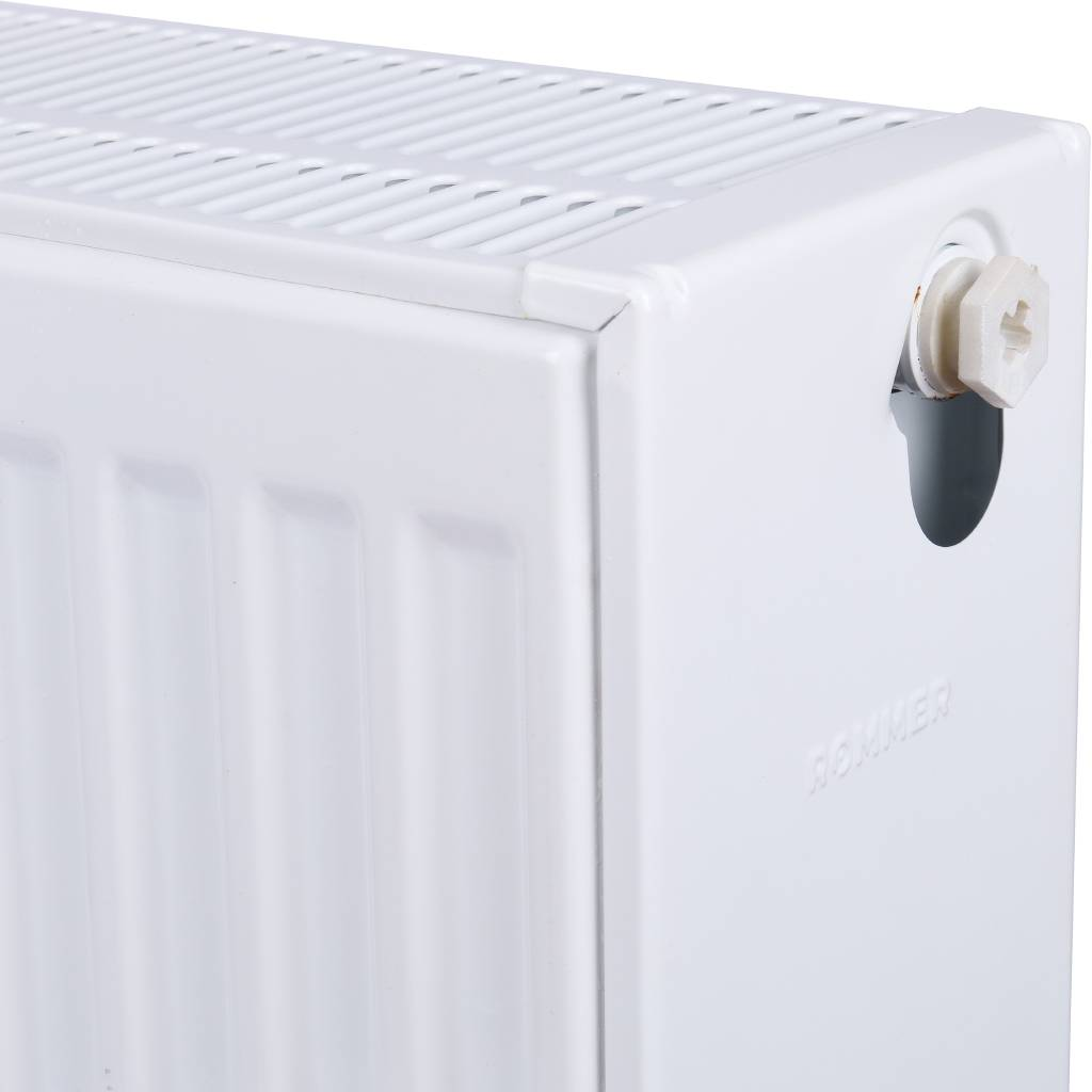 Стальной панельный радиатор Rommer Compact 33/400/1300 боковое подключение фото#4