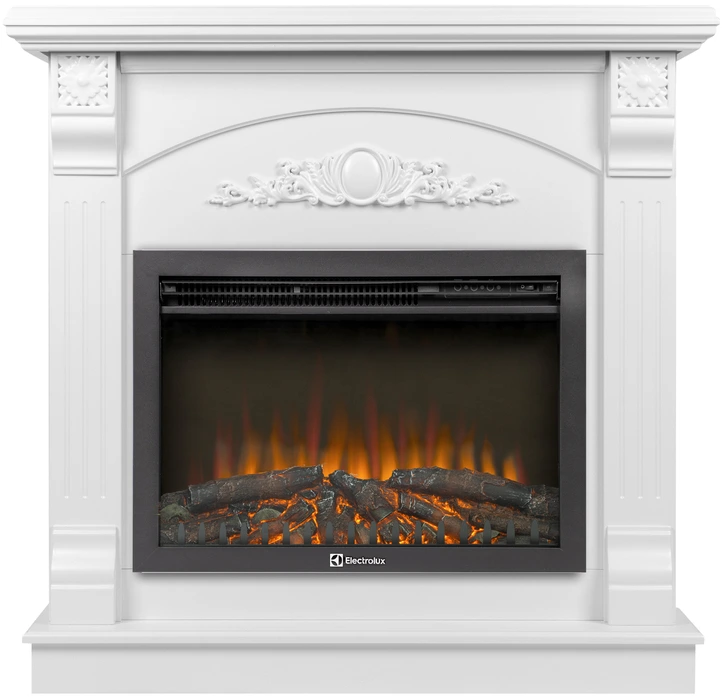 Электрокамин Electrolux EFP/P-2520LS N с порталом Firelight Barocco 25 белый