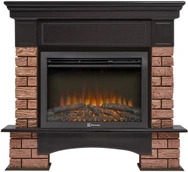 Электрокамин Electrolux EFP/P-2520LS N с порталом Firelight Forte Wood 25 камень темный, шпон венге