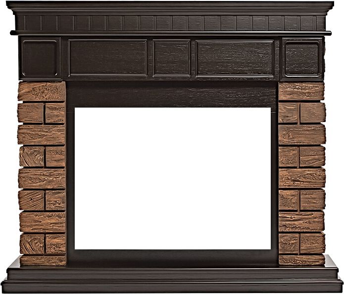 Электрокамин Electrolux EFP/P-2520LS N с порталом Firelight Bricks Wood 25 камень темный, шпон венге фото#2