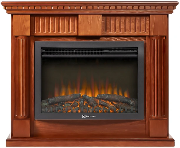 Электрокамин Electrolux EFP/P-2520LS N с порталом Firelight Colonna 25 шпон дуб
