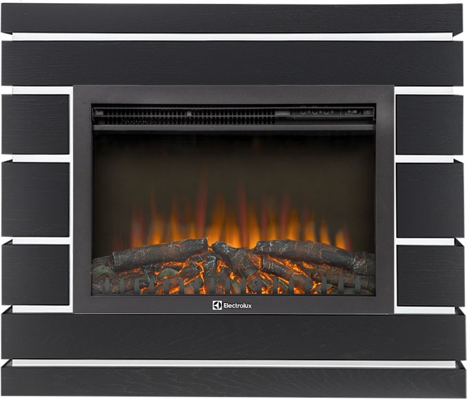 Электрокамин Electrolux EFP/P-2520LS N с порталом Firelight Moderno 25 шпон чёрный дуб