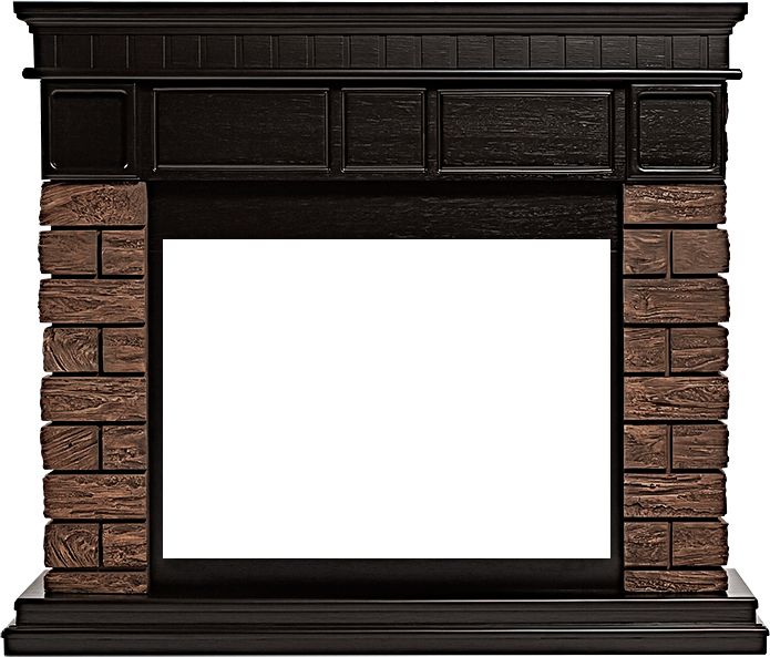 Электрокамин Electrolux EFP/P-2520LS N с порталом Firelight Bricks Wood 25 камень коричневый, шпон темный дуб фото#2