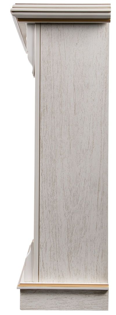 Электрокамин Electrolux EFP/P-3020LS N с порталом Firelight Barocco 30 шпон белый дуб с золотой патиной фото#5