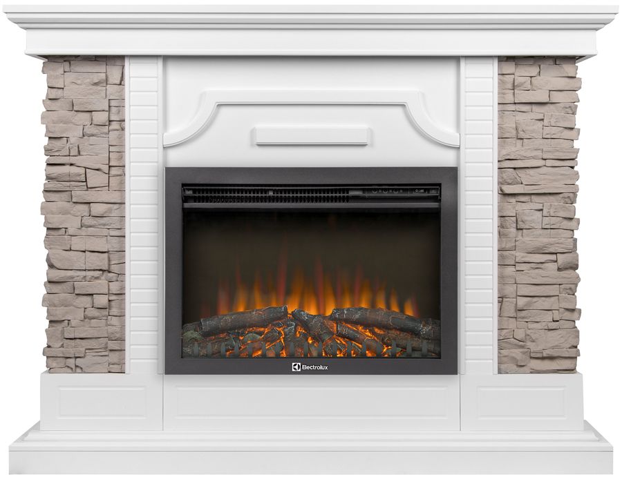 Электрокамин Electrolux EFP/P-2520LS N с порталом Firelight Florida 25 белый, серый